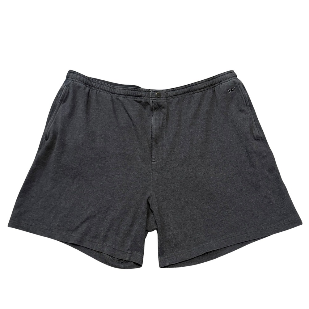 Vineyard Vines Mens Charcoal Gray Lounge Shorts 2XL 1L000011 Knit Cotton Blend